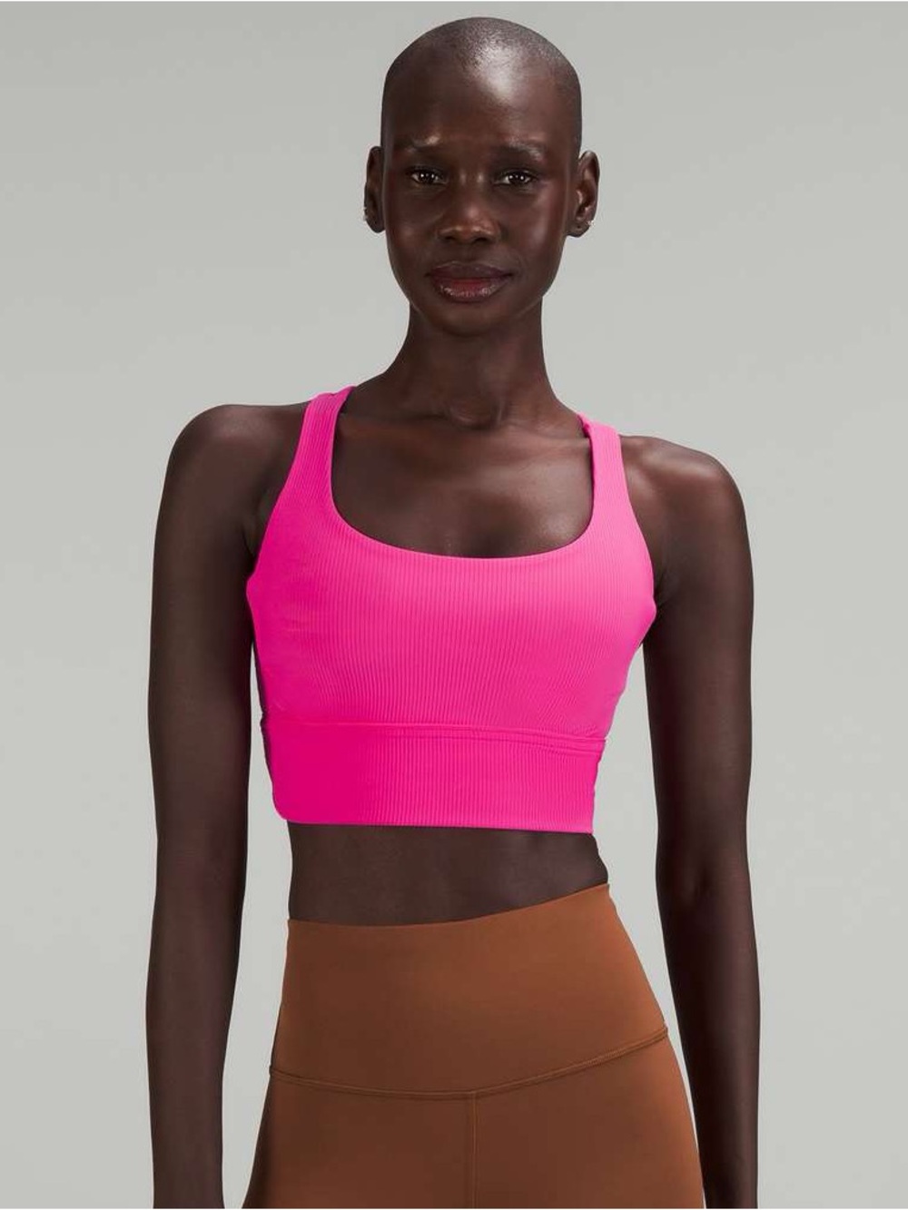 lulu ribbed train bra